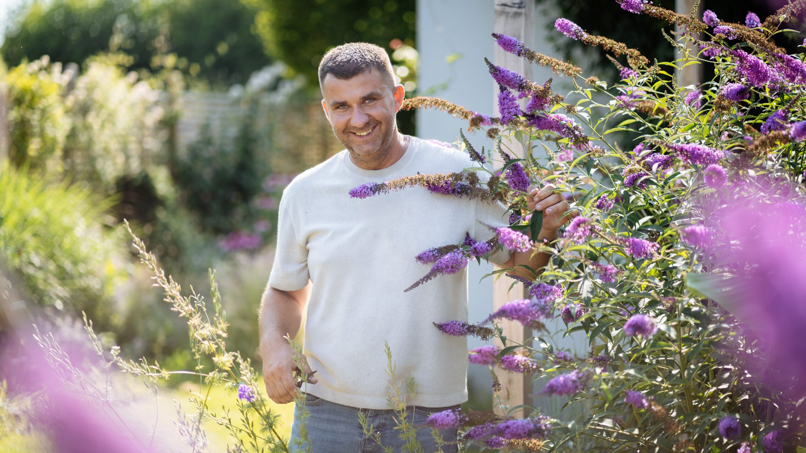 Hubert Lamański, projektant i florystyk Wow! Garden